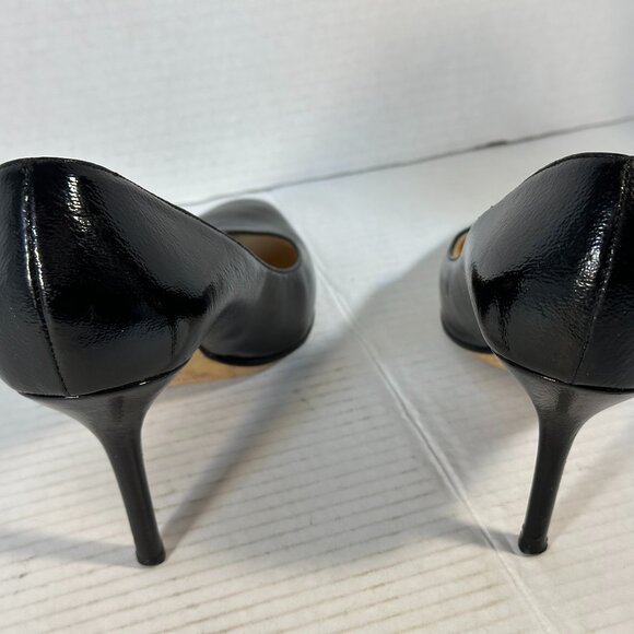 WOMEN'S BLACK JIMMY CHOO HEELS SIZE 7-1/2 - Picture 4 of 16